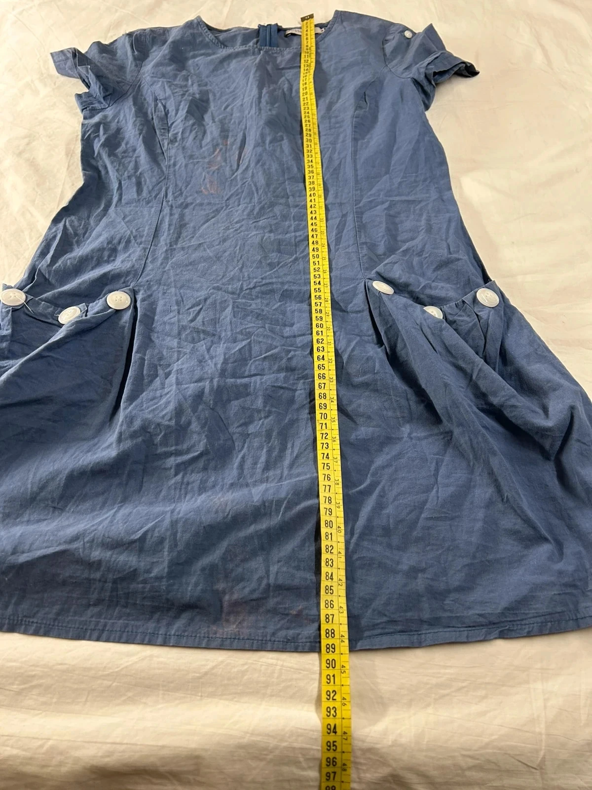 Casual blauwe misslook jurk maat M – photo 5